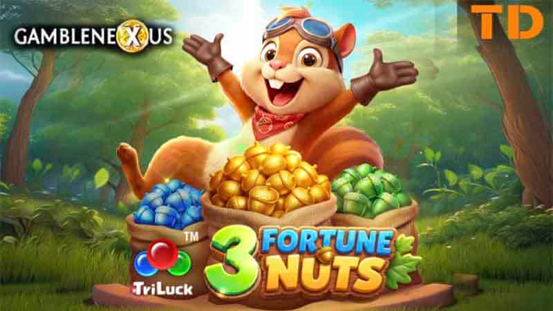 3 Fortune Nuts Slot Logo
