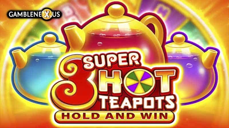 3 Super Hot Teapots Slot Logo