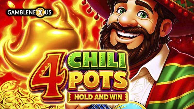 4 Chili Pots Slot Logo