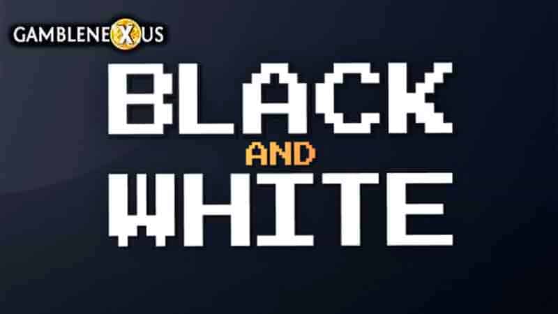 Black & White Slot Logo