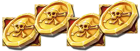 4 Scatter "Free SPINS" symbols