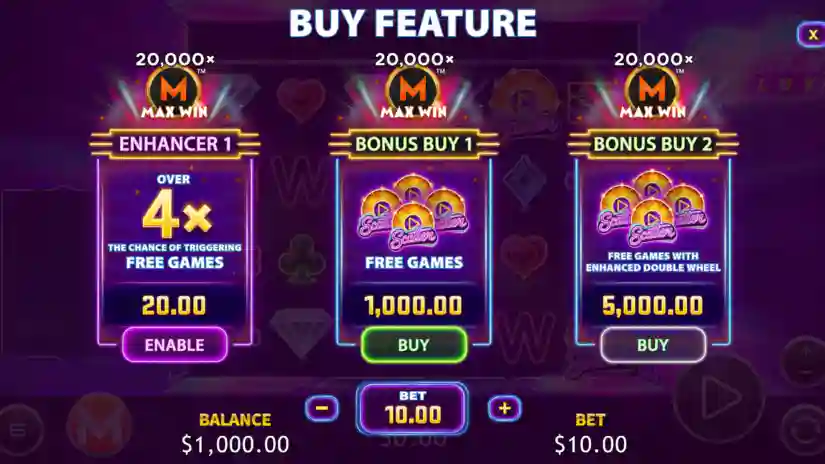 Buy Bonus / Double Max