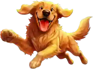 golden retriever character dog