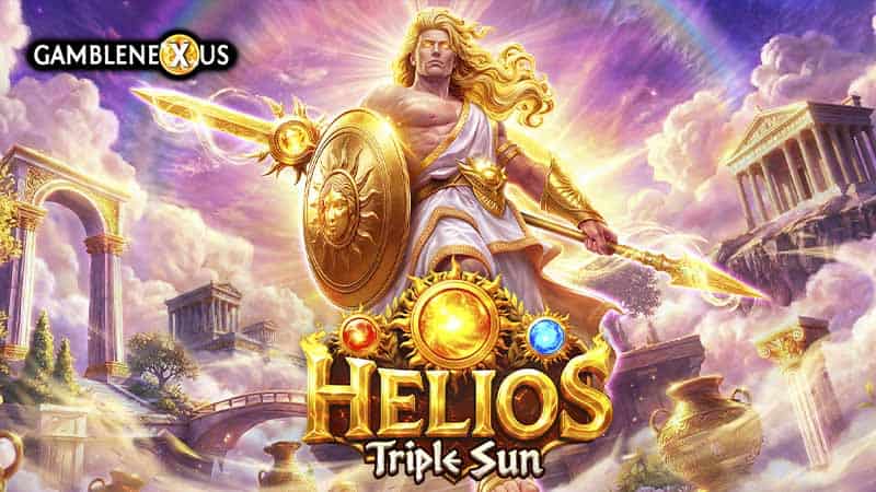 Helios – Triple Sun Slot Logo