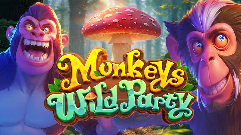 Monkeys Wild Party Slot Logo