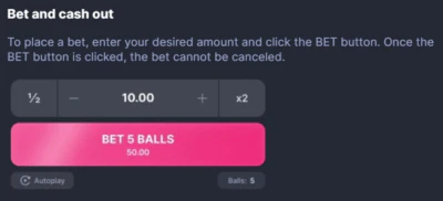 Placing a Bet and Withdrawing Funds
