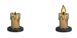 candle on off