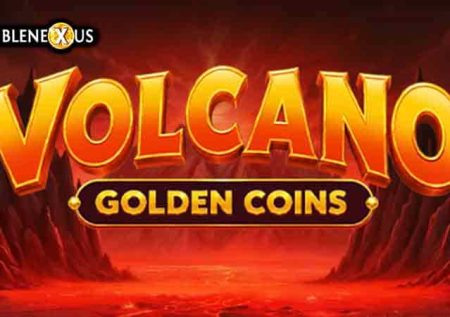 Volcano Golden Coins Slot Logo