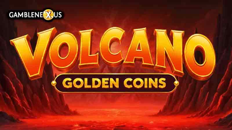 Volcano Golden Coins Slot Logo