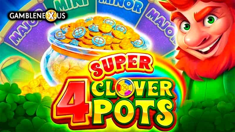 4 Super Clover Pots Slot Logo