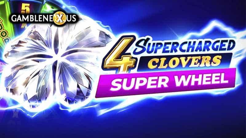 4 Supercharged Clovers: Super Wheel Slot Logo