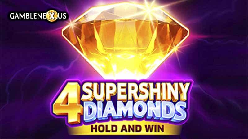 4 Supershiny Diamonds Slot Logo