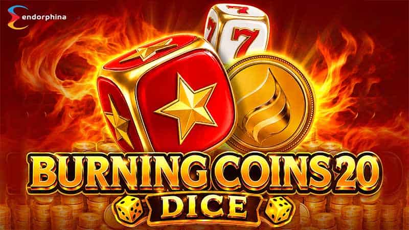 Burning Coins 20 Dice Slot Logo