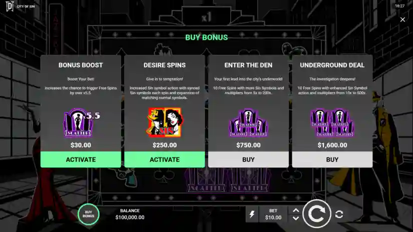 Buy Bonus & Boost