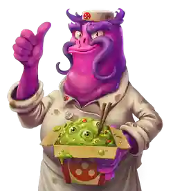 cosmic diner deluxe slot character
