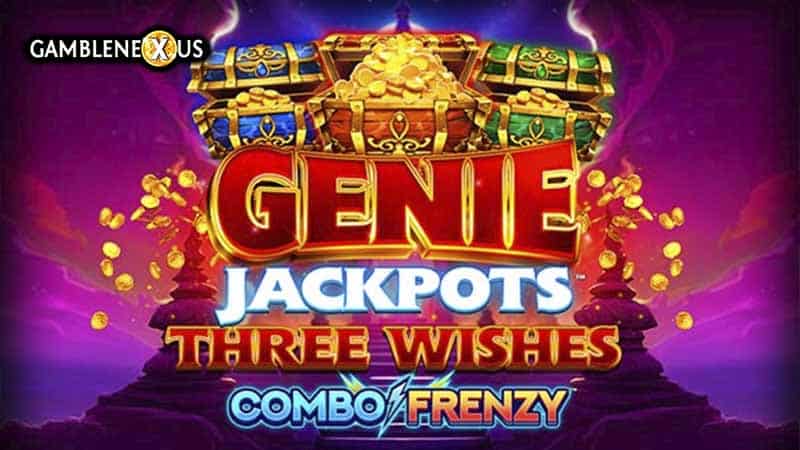 Genie Jackpots Three Wishes Combo Frenzy Slot Logo