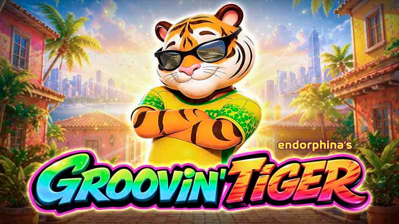 Groovin’ Tiger Slot Logo