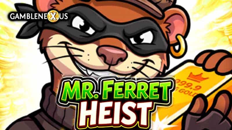 Mr. Ferret Heist Slot Logo