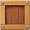 Sturdy wooden crate