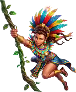 wonders of aztec slot character