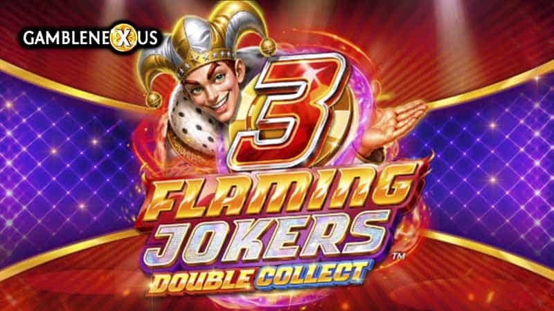 3 Flaming Jokers Slot Logo