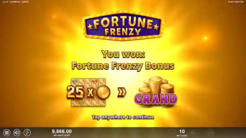 Fortune Frenzy Bonus