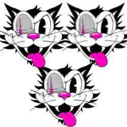 Three Wild Cat Symbols in Featurespins™