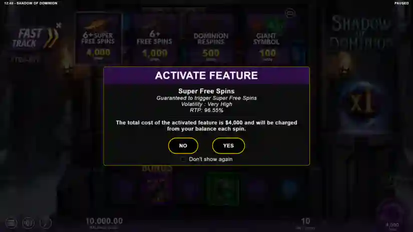 Buy Bonus - Fast Track