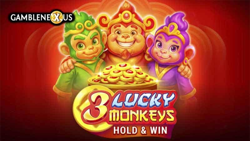 3 Lucky Monkeys Slot Logo