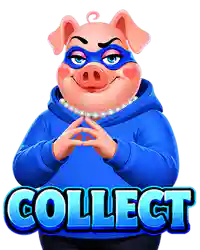 Blue Piggy Bank - Coin Collection