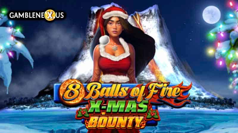 8 Balls of Fire: Xmas Bounty Slot Logo