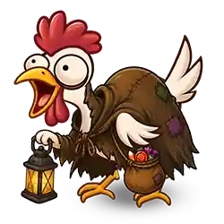 Collect and Multiplier of Chicken Halloween Slot