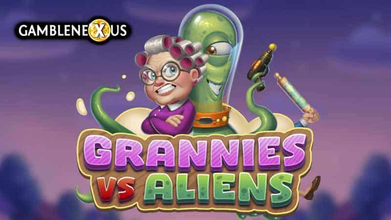 Grannies VS Aliens Slot Logo