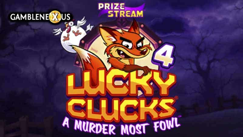 Lucky Clucks 4: A Murder Most Fowl Slot Logo