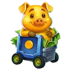Wild and Multiplier of Piggy Heist 2 Slot