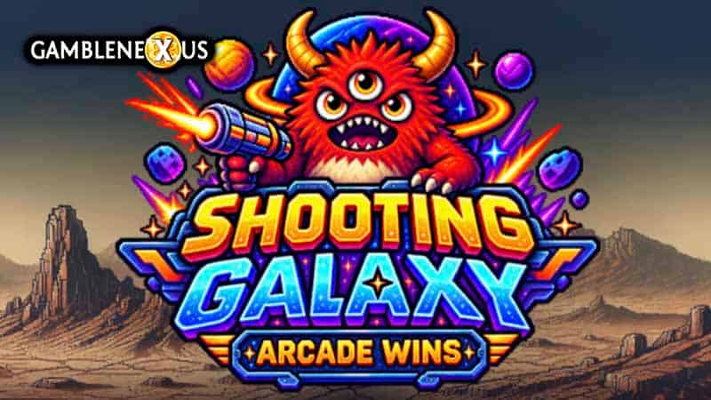 Shooting Galaxy: Arcade Wins Slot Logo