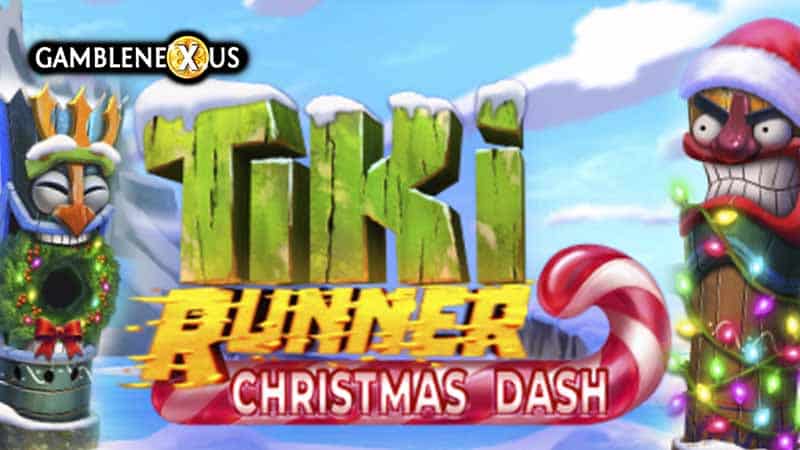 Tiki Runner Christmas Dash Slot Logo