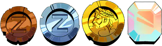 coin and diamond
