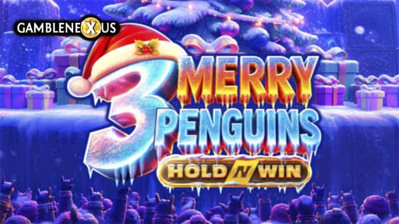 3 Merry Penguins Slot Logo