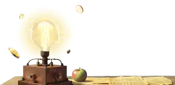 light bulb on the table