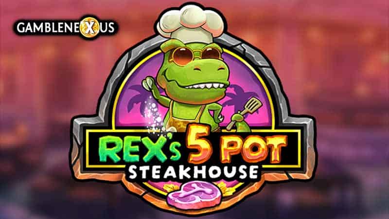 Rex’s 5 Pot Steakhouse Slot Logo